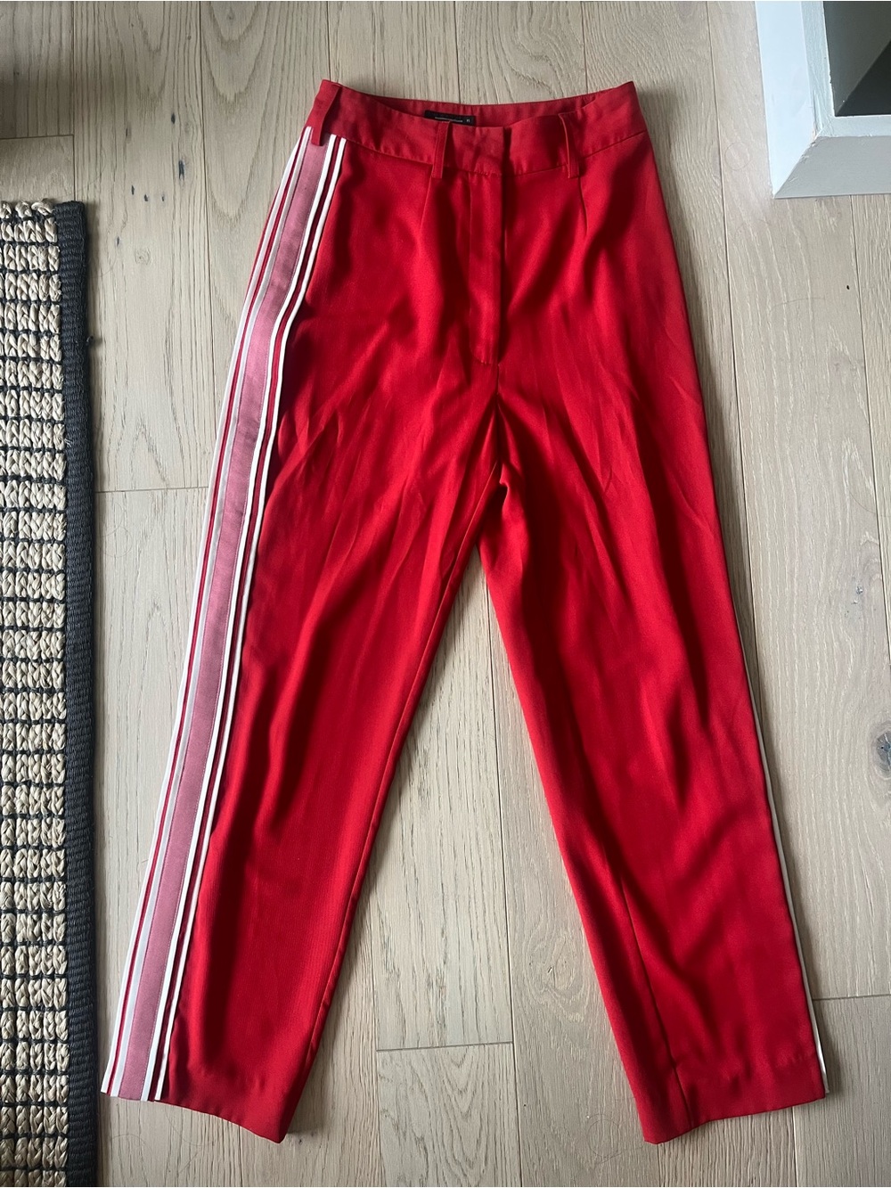 Red Side-Stripe Trousers